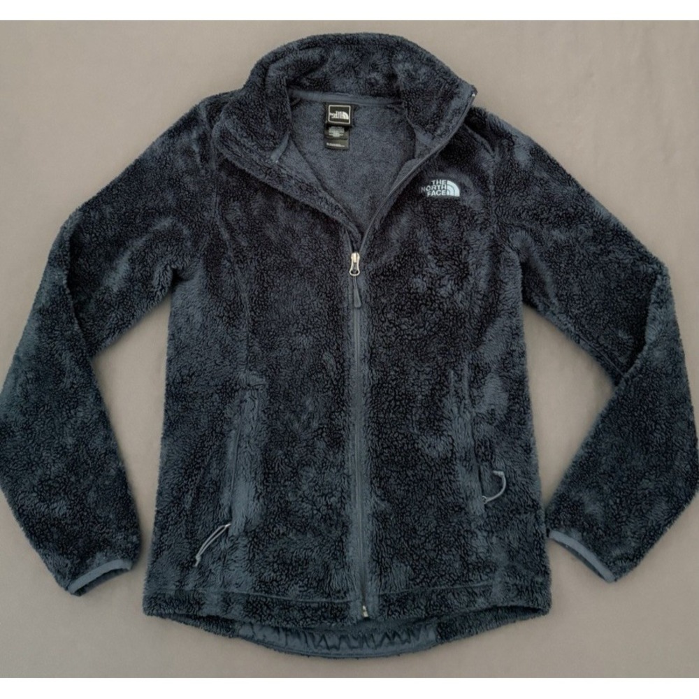 The North Face Jacket Womens Size XS Navy Blue Full Zip Fleece Zip Pockets